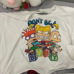 Cropped rugrats tshirt